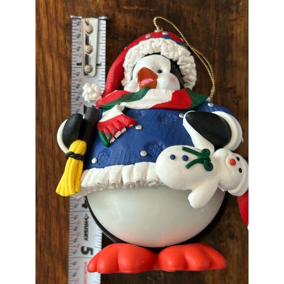 Vintage Traditions Penguin Snowman Christmas Ornament - Picture 7 of 8